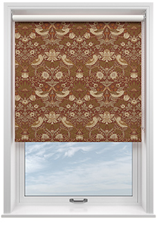 William Morris At Home Strawberry Thief, Acorn - Roller Blind
